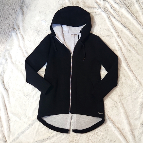Gilet Zippé Intégral Betsey Johnson Pour Femme, Taille S, Gris – Chaud Et Stylé Pour L'extérieur